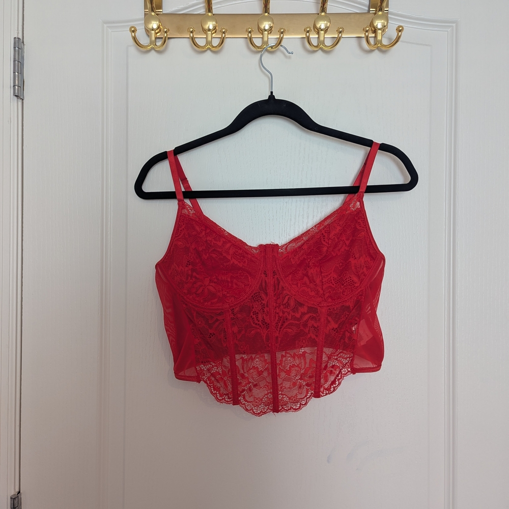 Red Lace Camisole